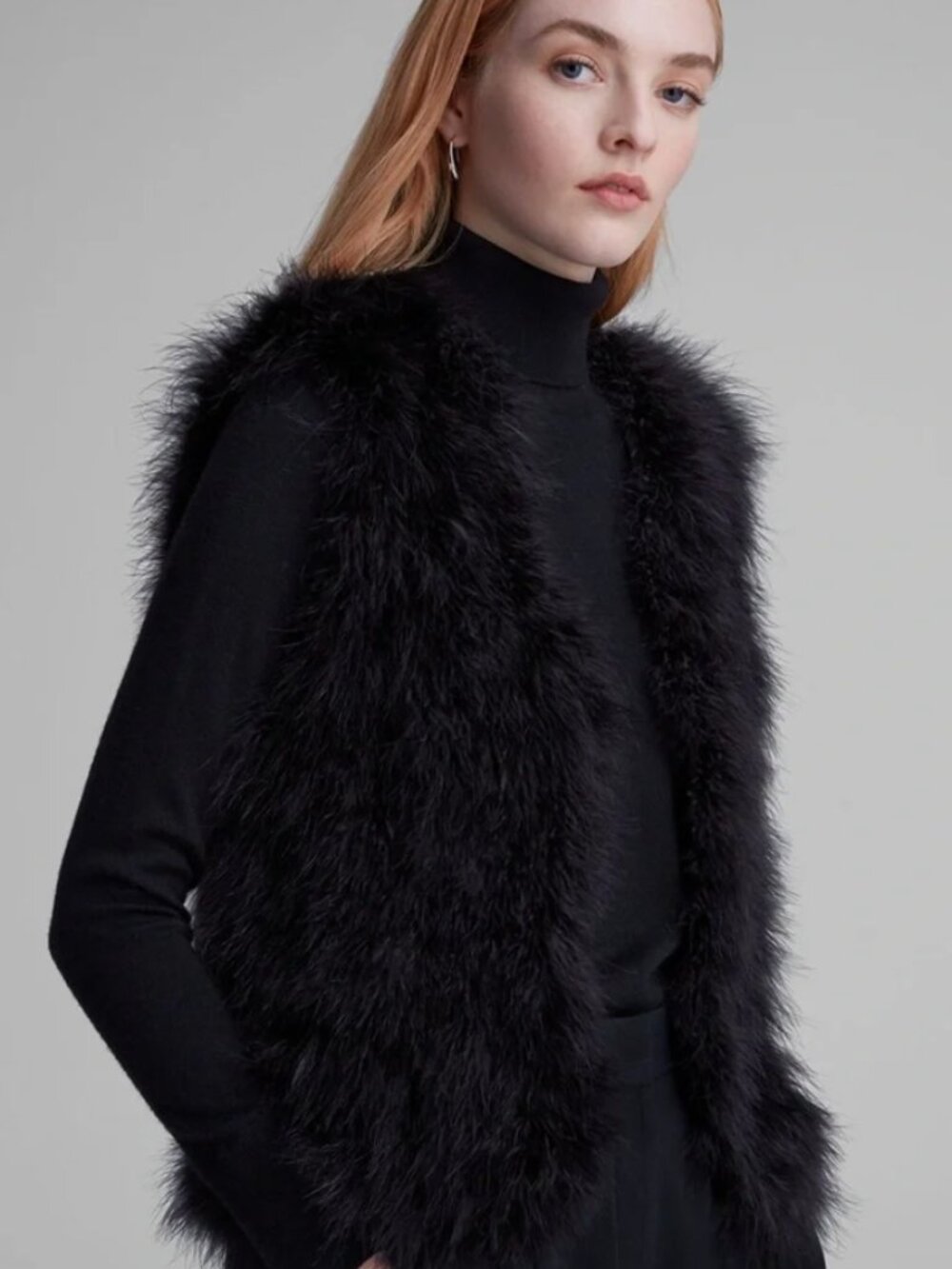 Club Monaco Feather Vest Size L